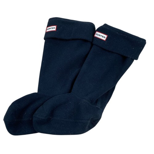 Hunter black fleece welly - hunter,