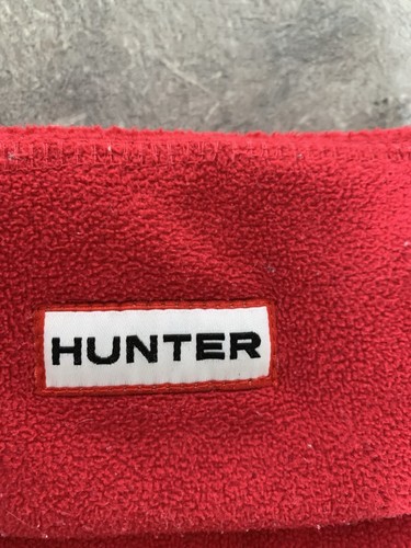 Hunter fleece red - red, welly