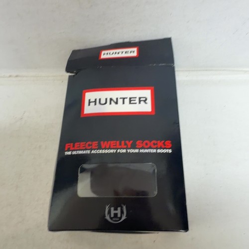 Hunter black fleece welly - hunter,