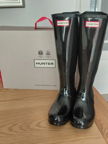 Hunter women glossy black - hunter,
