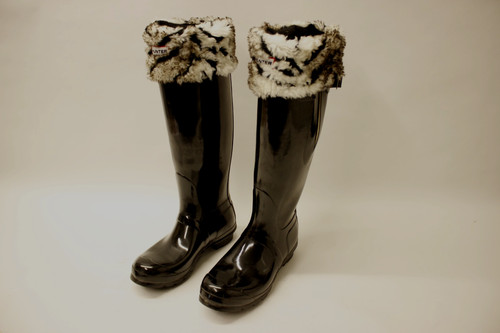 Hunter gloss black wellingtons - hunter,
