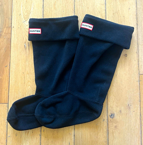 Hunter black fleece - fleece, boot